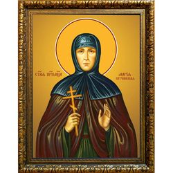 Мария (Лелянова), Гатчинская, монахиня, преподобномученица. Икона на холсте.