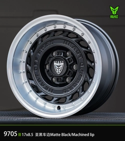 Диск колёсный литой BEAST OFFROAD 9705 R17 8,5 ЕТ0 Matte Black Machine Lip