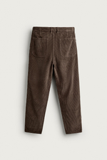 ВЕЛЬВЕТОВЫЕ БРЮКИ CARROT FIT С ЭФФЕКТОМ ПОТЕРТОСТИ — ZARA