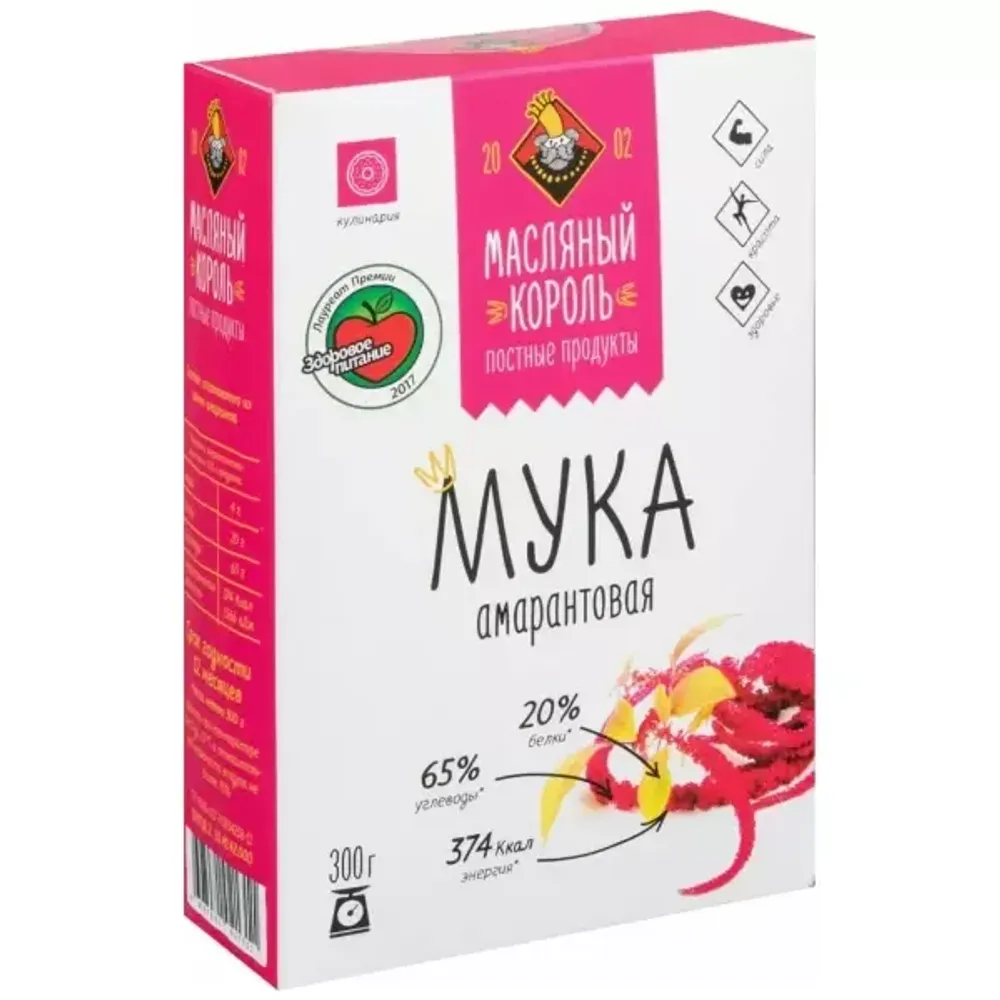 Мука амарантовая 300гр (Масляный король)