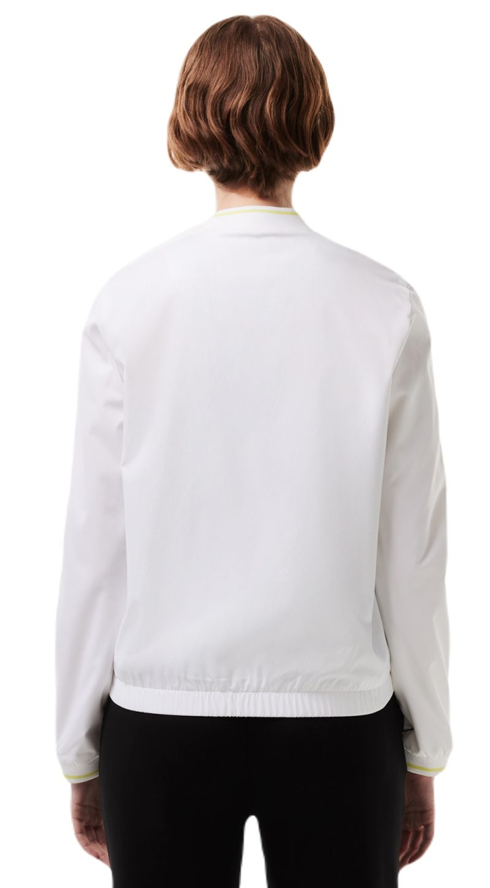 Женская теннисная куртка Lacoste Recycled Fiber Stretch Tennis - white
