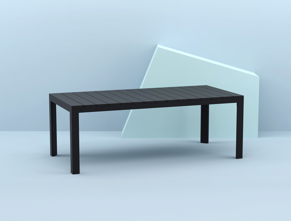 Стол пластиковый раздвижной Siesta Contract Atlantic Table 210/280, черный