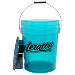 Leraton Прозрачное ведро для мойки автомобилей с сепаратором (бирюзовое) 20л BUCKET BW4