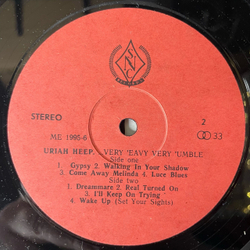 Винтажная виниловая пластинка LP Uriah Heep, Very Eavy Very Umble (Россия 1992)
