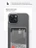Чехол накладка iPhone 15 6.1" Gurdini силикон с отделением для карты прозрачный