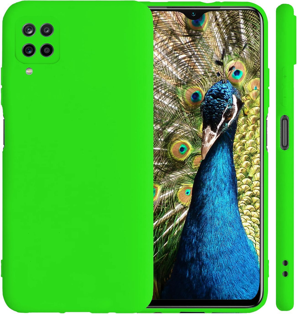 Мягкий Soft Touch чехол из силикона для SAMSUNG GALAXY A12 / M12 с бархатной подкладкой