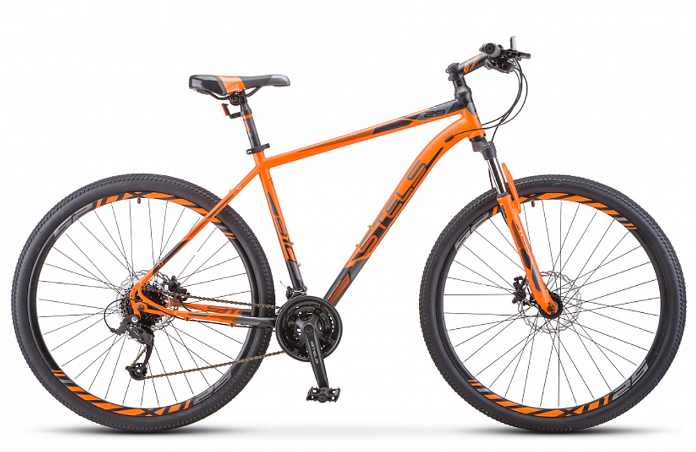 Велосипед Stels Navigator-910 D 29" V010 18.5" Оранжевый/чёрный