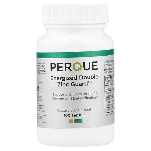 PERQUE, Energized Double Zinc Guard™, 100 таблеток