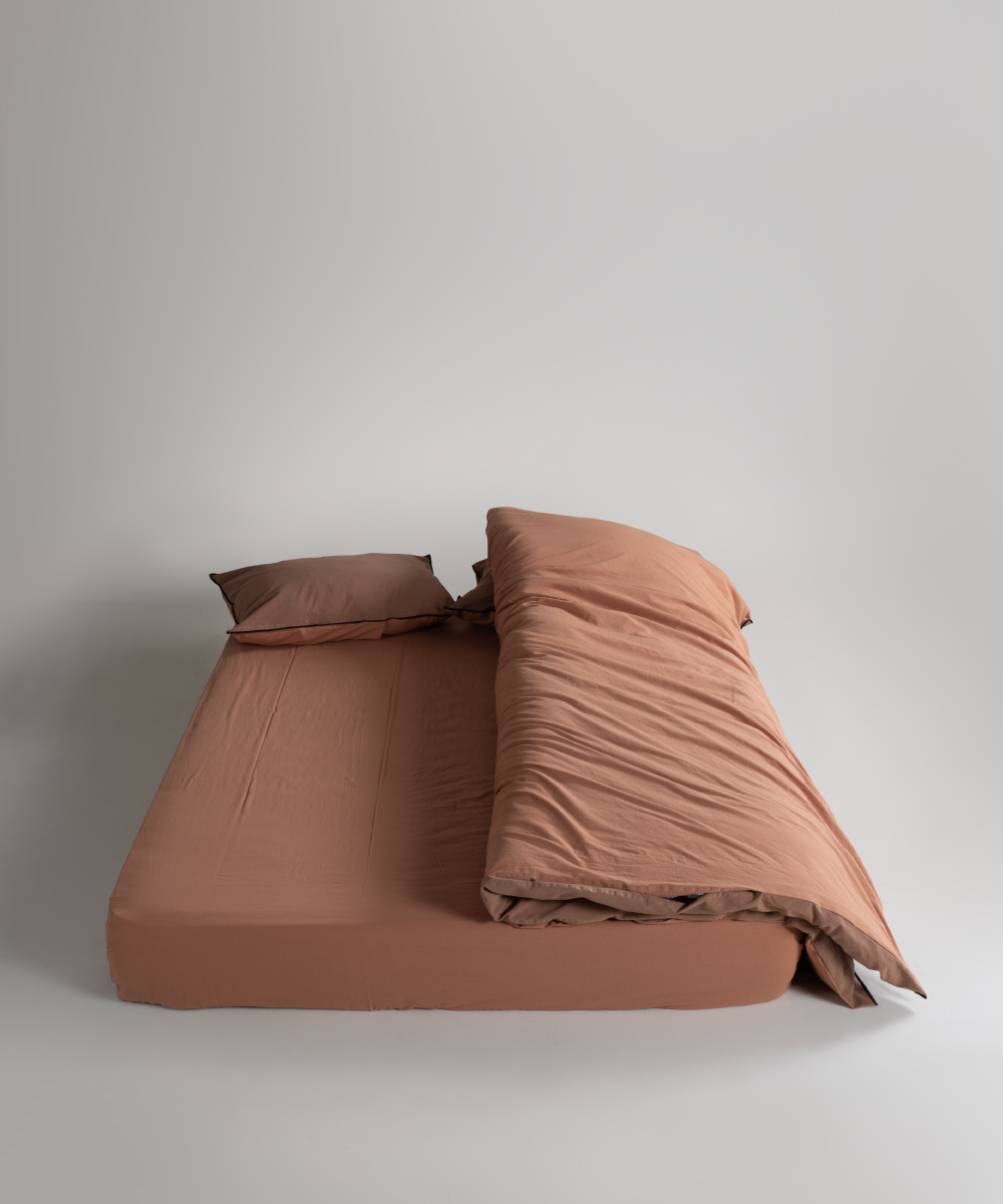 Lımasso КПБ 4 пр. Stonewashed Essualte Commencer-Wood Smoke пододеяльник 200*220, простынь 240*260, наволочки 50*70 2шт