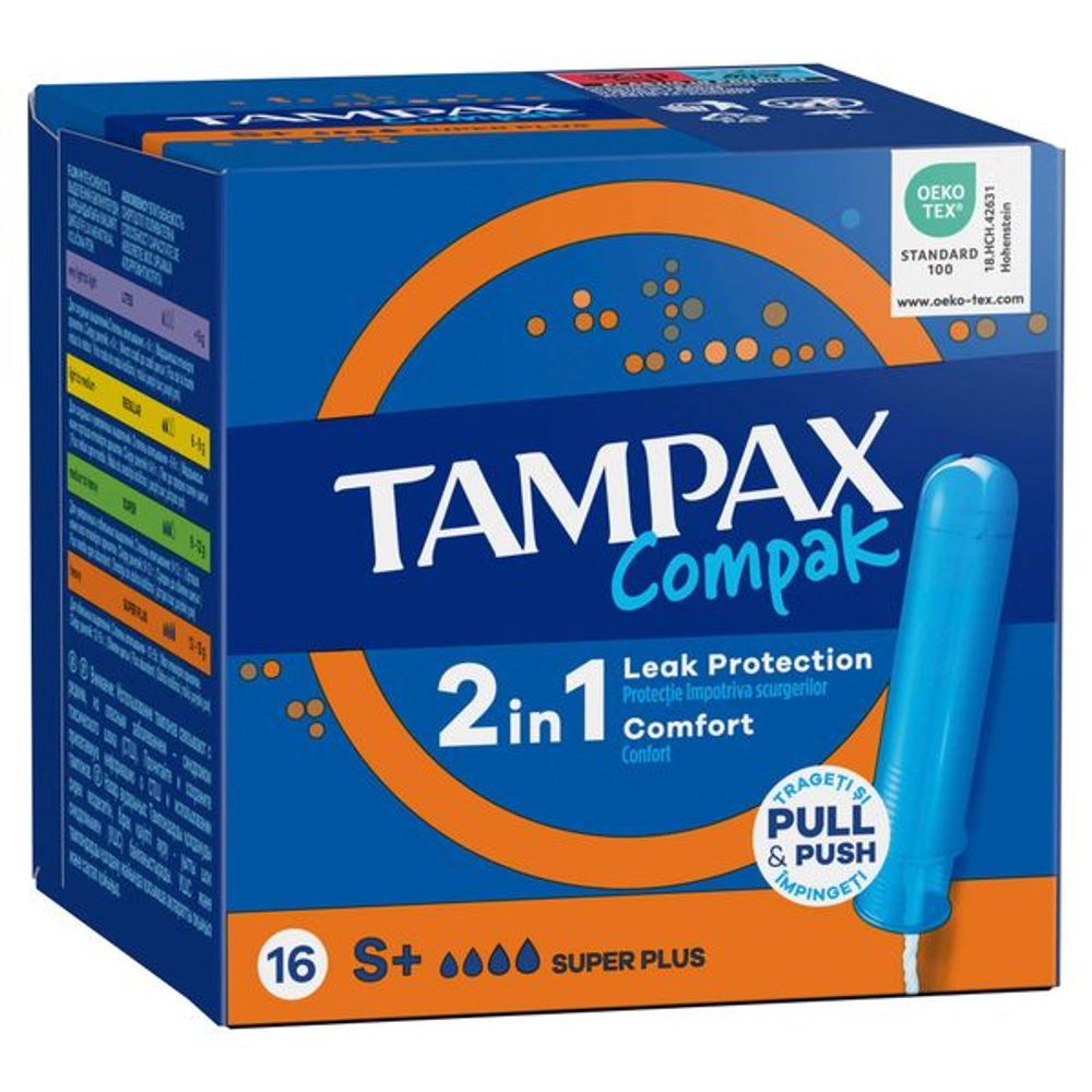 Тампоны Tampax Compak Super Plus Duo16 шт