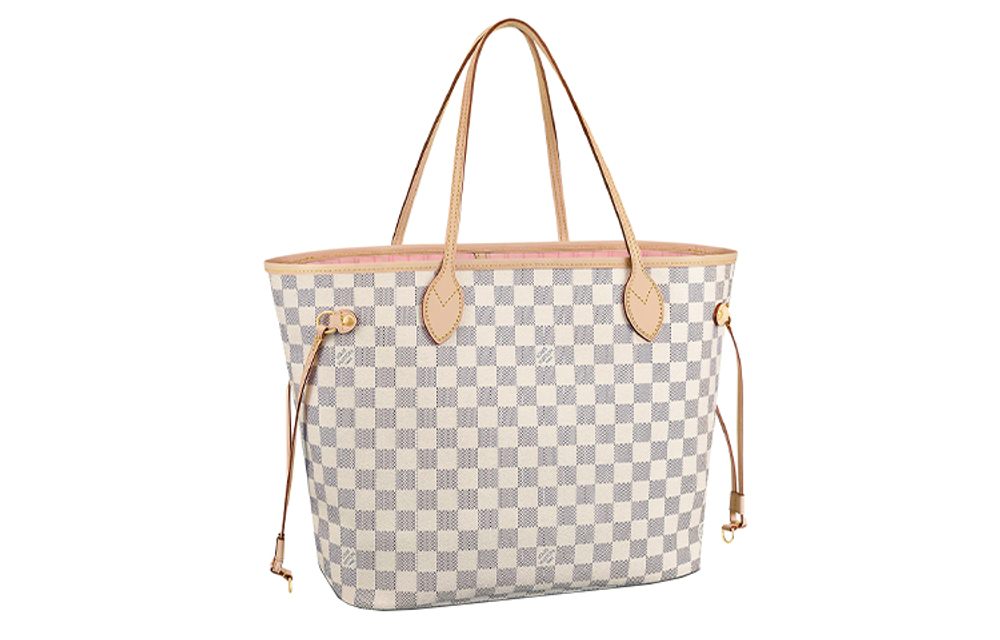 LOUIS VUITTON NEVERFULL Coated Canvas With Cow Leather Tote Bag, Shopping Bag, Combo Bag, Handbag, Shoulder Bag Medium