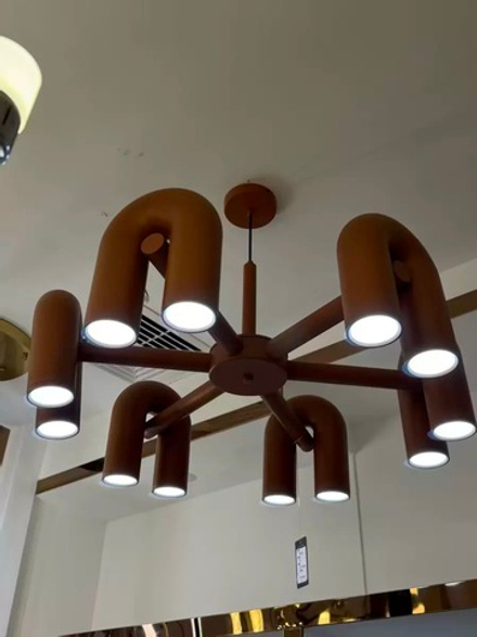 Pendant design lamp Cirkus by AGO Lighting (6 lampshades/Pink)