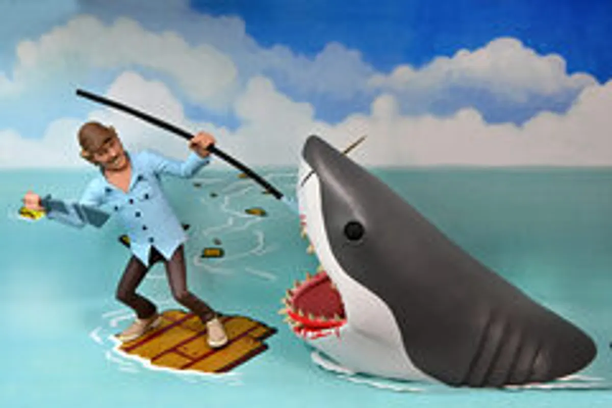 Фигурка NECA Toony Terrors Jaws: Quint vs. Shark