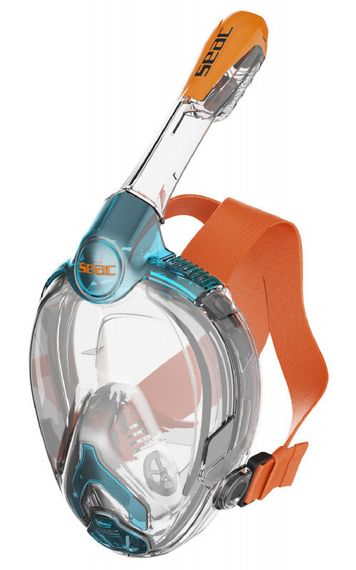 Маска полнолицевая детская Seac Sub Libera junior Aquamarine/Orange