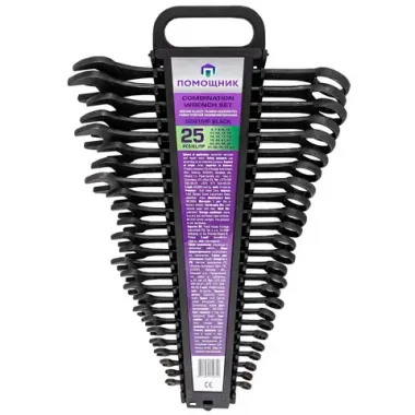 Набор ключей комбинированных 25пр. Помощник 5261MP Black