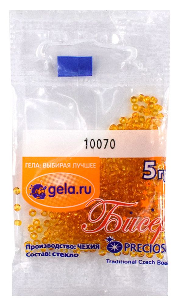 Бисер Preciosa 10/0, 50 г (10 шт по 5 г), цв.10070 Бисер Preciosa 10/0, 50 г (10 шт по 5 г), цв.10070