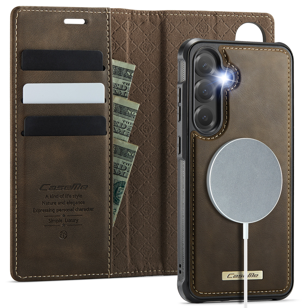 Чехол-кошелек CaseMe 2 in 1 MagSafe Samsung Galaxy S25+