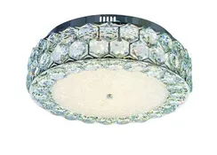 Люстра потолочная светодиодная NewRgy 6076R/72W CHROME+CLEAR, 72 Вт, хромированная и прозрачная