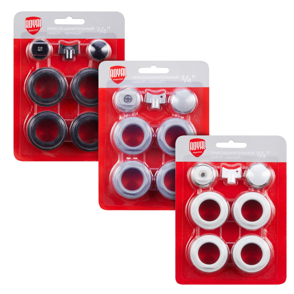 Набор присоединительный Royal Thermo 3/4'' white