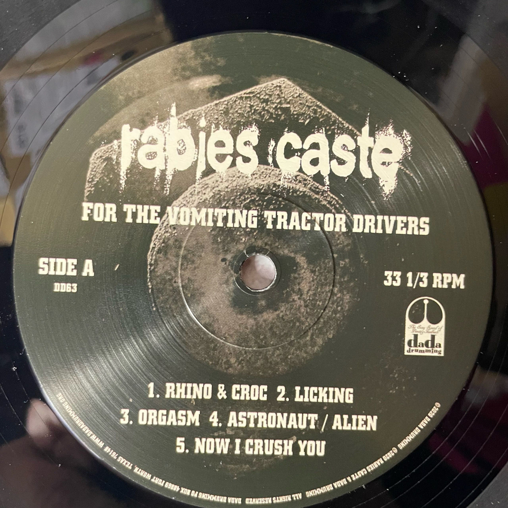 Виниловая пластинка LP Rabies Caste For The Vomiting Tractor Drivers (США 2020)