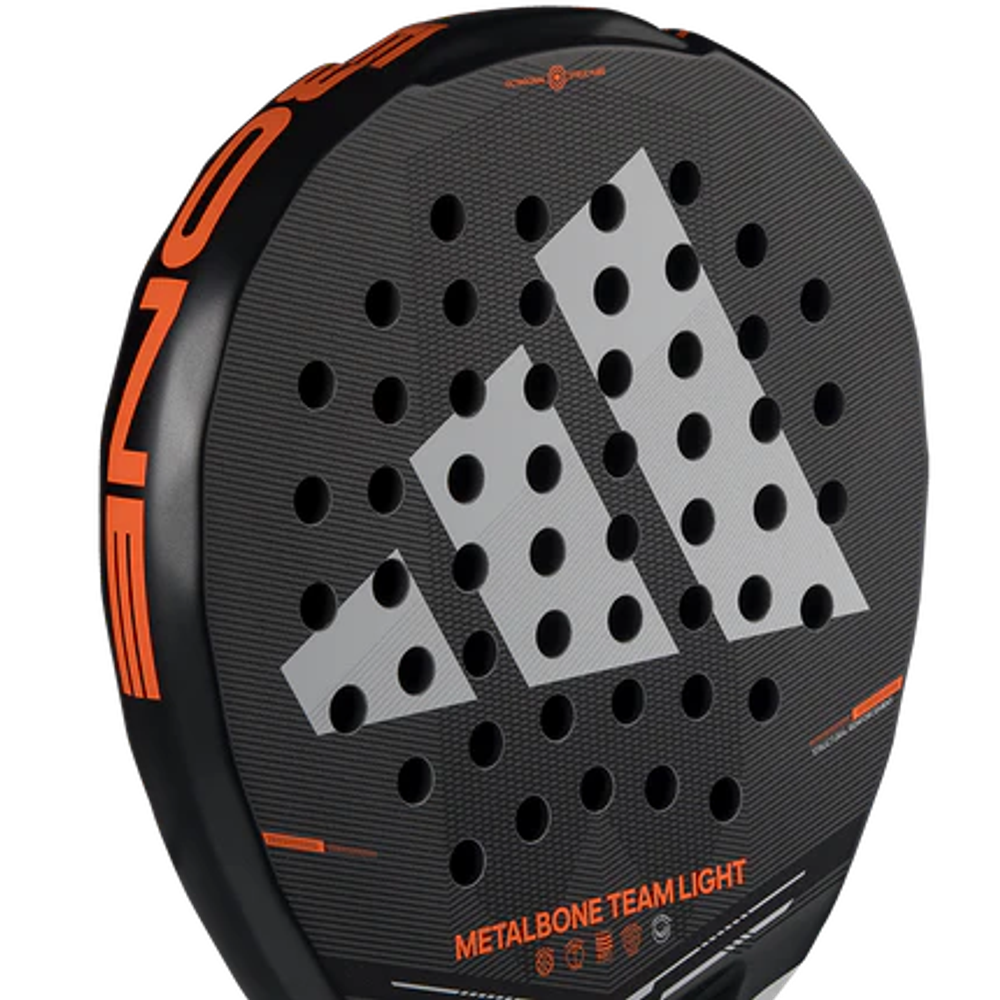 Ракетка Adidas Metalbone Team Light 2026 бело-черная для падел