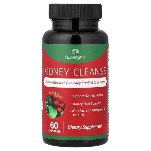 Sunergetic, Kidney Cleanse, 60 капсул