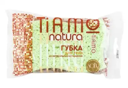 Губка для тела TIAMO Natura "ВОЛНА", целлюлоза
