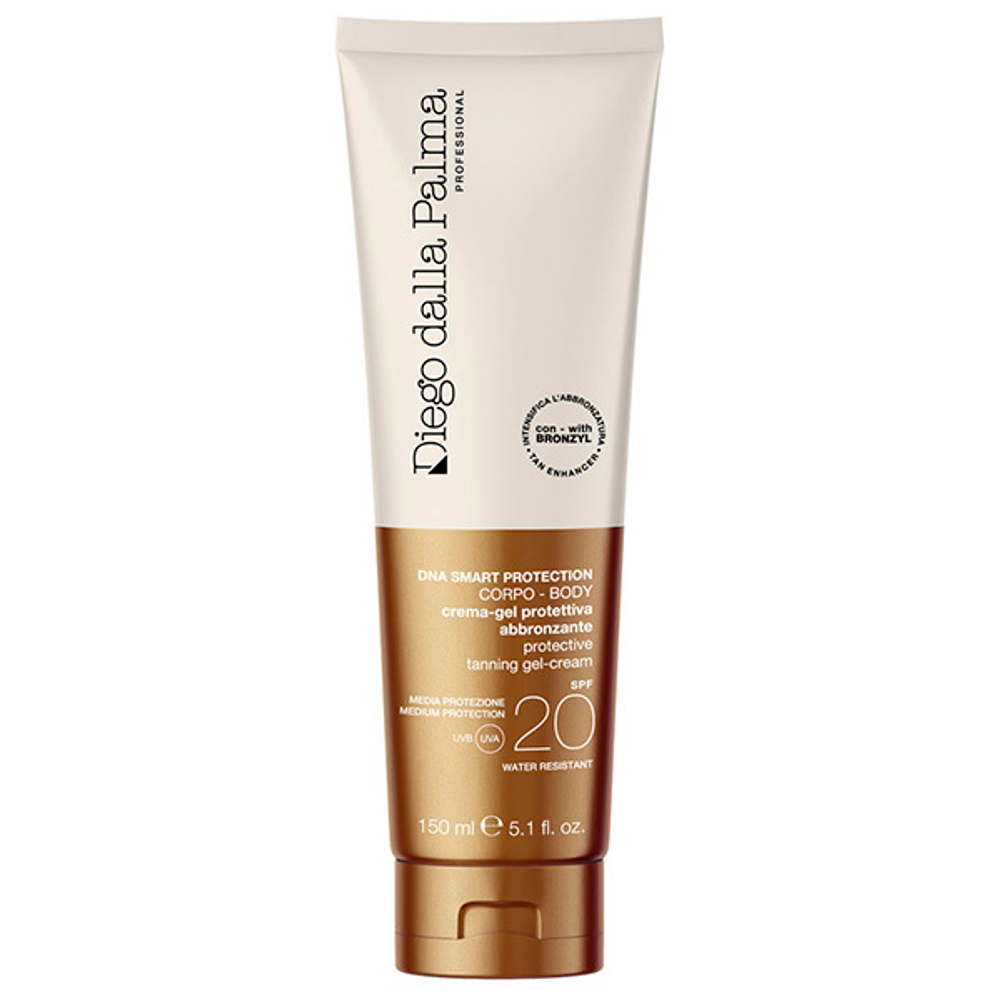 Водостойкий солнцезащитный крем для тела SPF20 Diego Dalla Palma Protective Tanning Gel Cream-Body 150мл