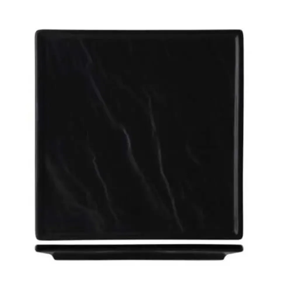 Блюдо квадратное 22*22 см Relief Black фарфор P.L. Proff Cuisine [4]