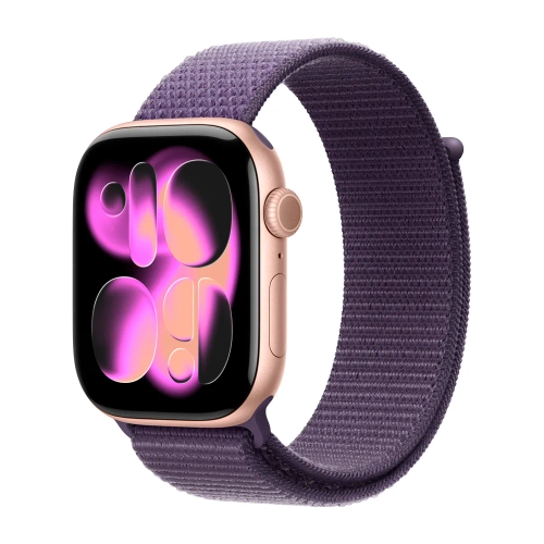 Умные часы Apple Watch Series 11 GPS, 46mm, Rose Gold Aluminium Case with Purple Fog Sport Loop