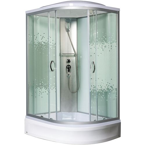 Душевая кабина Мономах 120/80/24 МЗ L, 120x80 см, левая, без гидромассажа, с поддоном
