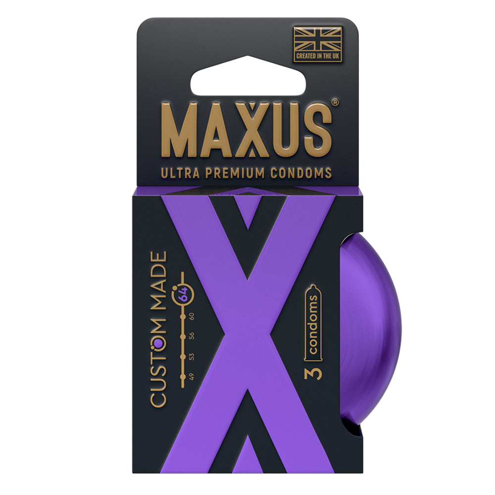 Премиальные увеличенные презервативы в железном кейсе Maxus Custom Made 64 X-Edition 3шт