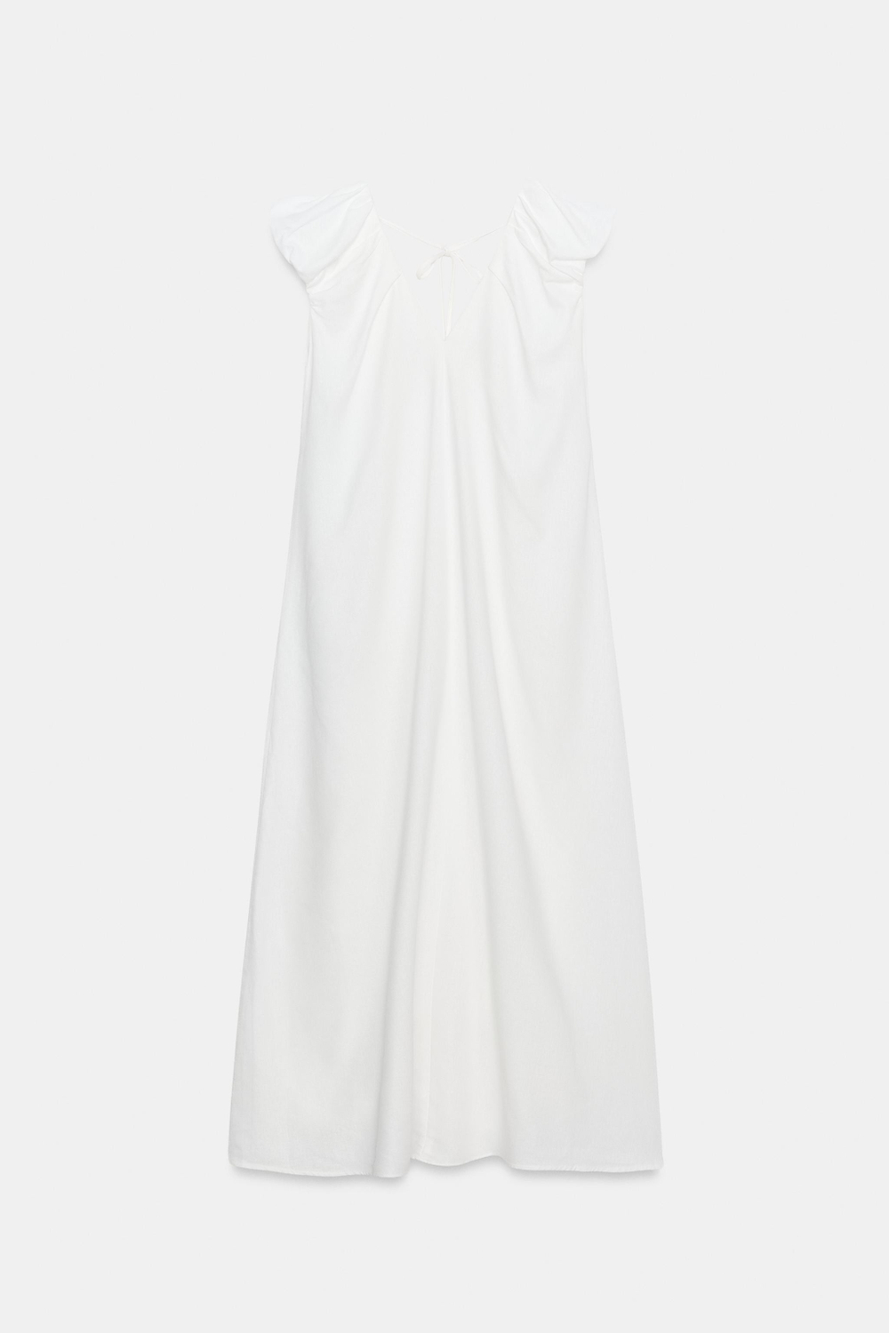 ДЛИННОЕ ЛЬНЯНОЕ ПЛАТЬЕ — ZARA