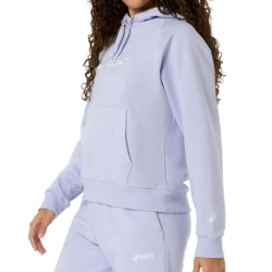 Женская Кофта теннисная Asics Logo Fleece Pullover Hoodie - fresh air