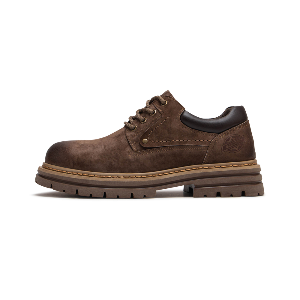 Meixi Top Grain Pig Leather Work Boots Men"s
