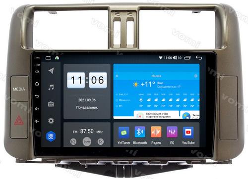 Магнитола для Toyota Land Cruiser Prado 150 2009-2013 (взамен 7" навигации) - AK593R9-MTK-LTE Android 10, SIM-слот