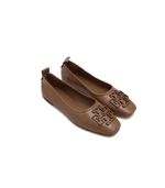Кожаные балетки ines TORY BURCH - бежевый(139604)