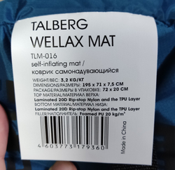 КОВРИК САМОНАДУВАЮЩИЙСЯ TALBERG WELLAX MAT