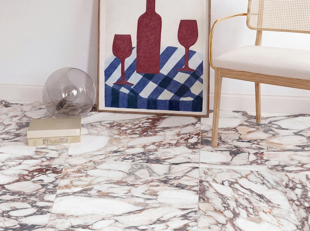 Марбл виола КГ 01 / Marble viola PG 01 600х600 (1-й сорт)
