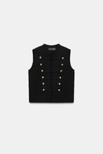 ТОП-ЖИЛЕТ С ПУГОВИЦАМИ — ZARA