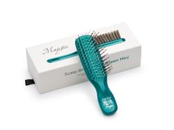 Расческа Majestic Scalp Brush зеленый жемчуг (дорожная версия)