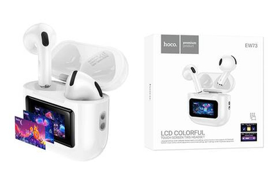 Наушники внутриканальные HOCO EW73 Randy, пластик, bluetooth 5.4, микрофон, цвет: белый