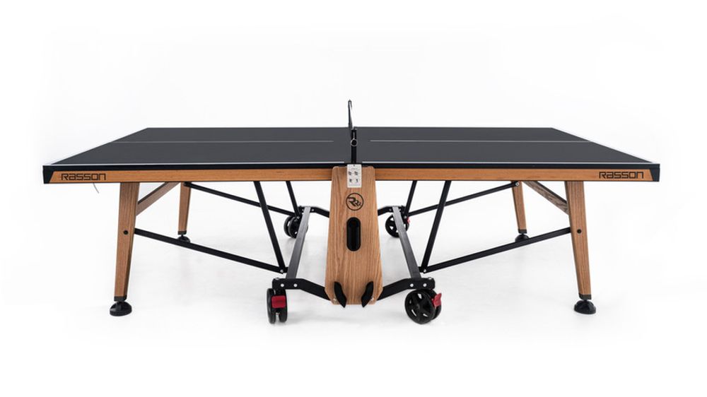 Теннисный стол складной для помещений "RASSON PREMIUM T01 Indoor" (натуральный дуб) с сеткой