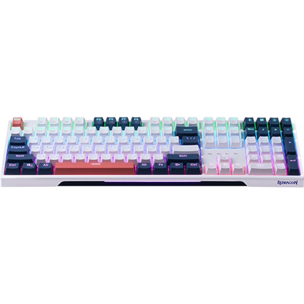 Клавиатура Defender Whisper, USB, бел-син-оранж., (механическая) Silent