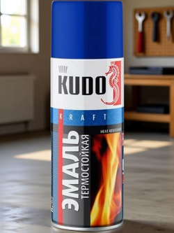 Эмаль KUDO термостойкая золотая