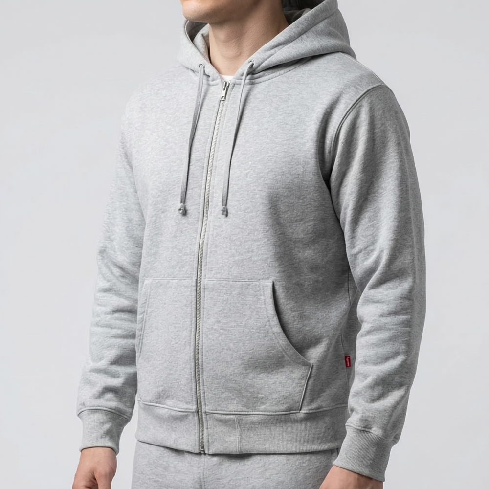 Худи Zip Supreme #1 • Серый