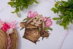 Набор для вышивания нитками Klart, Зайка в шляпе, 15.5x17 см