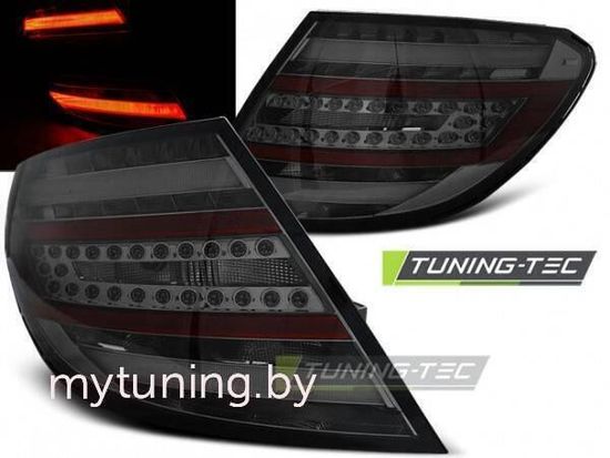Задние фонари Mercedes C W204 smoke led bar