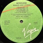Interview - Snakes And Lovers (Англия 1980г.)