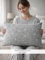 Наволочка 40х60 Бязь Хлопок Детская Пуанты на розовом фоне1 шт.